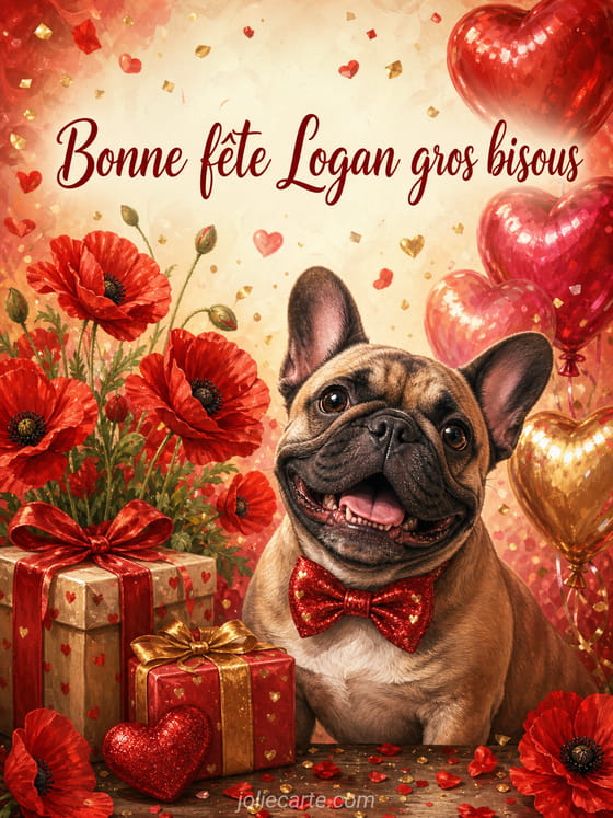 Carte bonne fĂȘte Logan