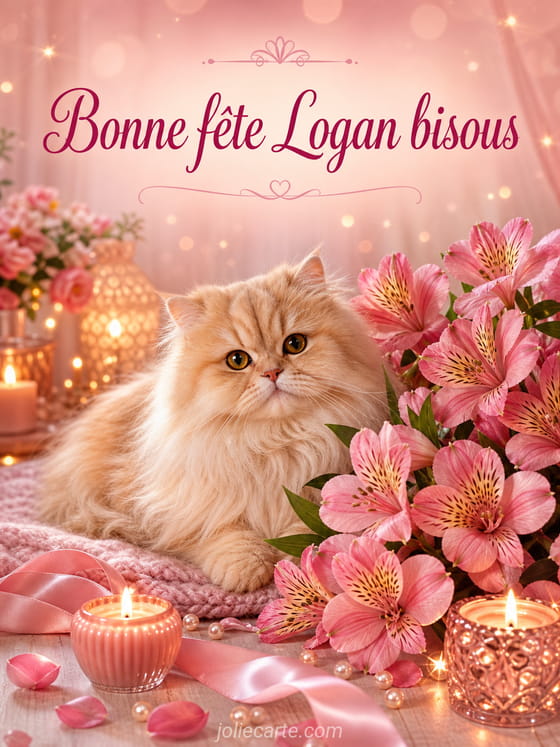 Carte bonne fĂȘte Logan