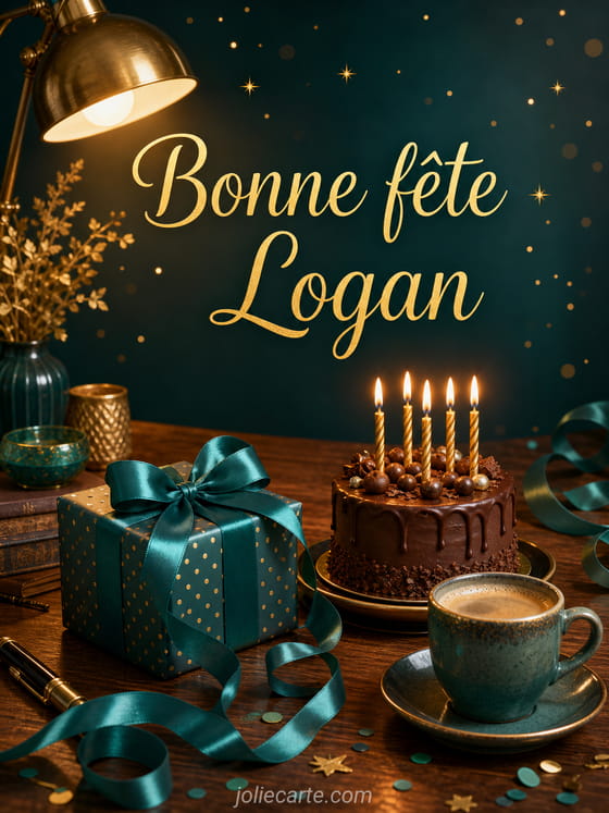 Carte bonne fĂȘte Logan