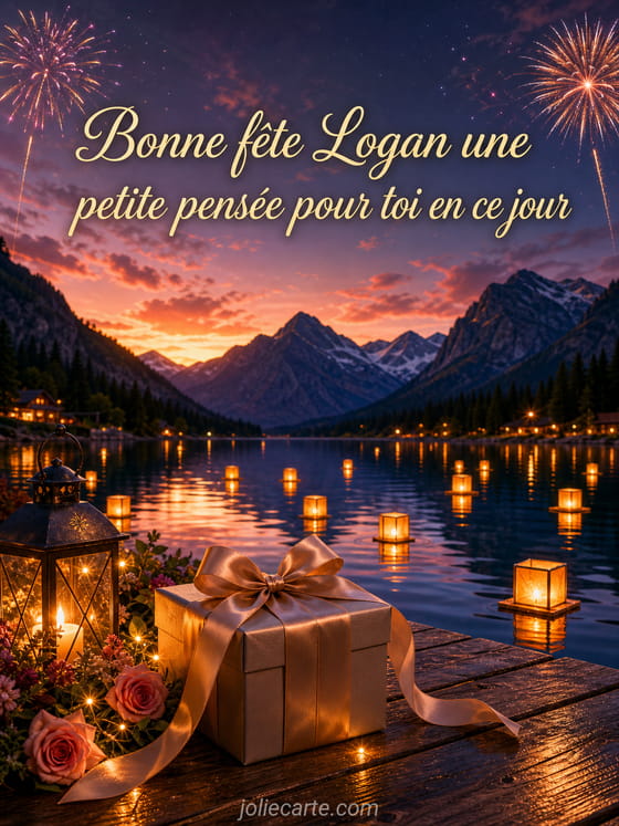 Carte bonne fĂȘte Logan