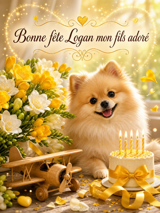 Carte bonne fĂȘte Logan
