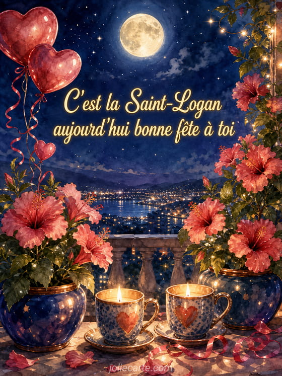 Carte bonne fĂȘte Logan