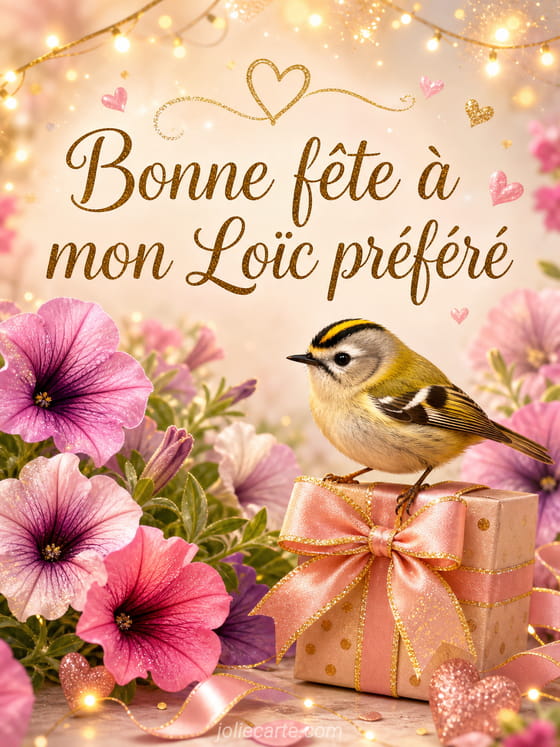 Carte bonne fête Loïc
