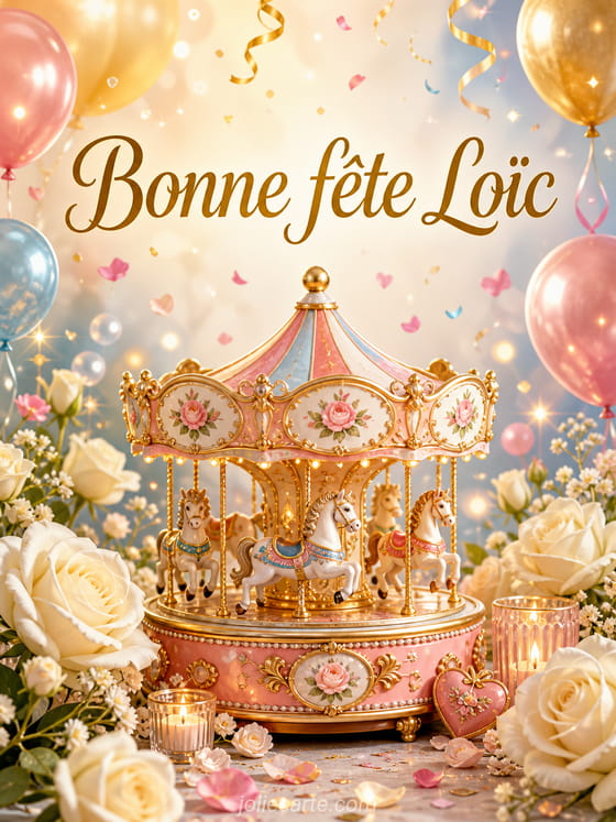 Carte bonne fête Loïc