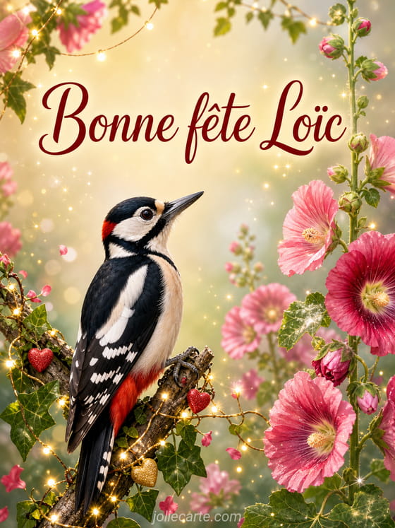 Carte bonne fête Loïc