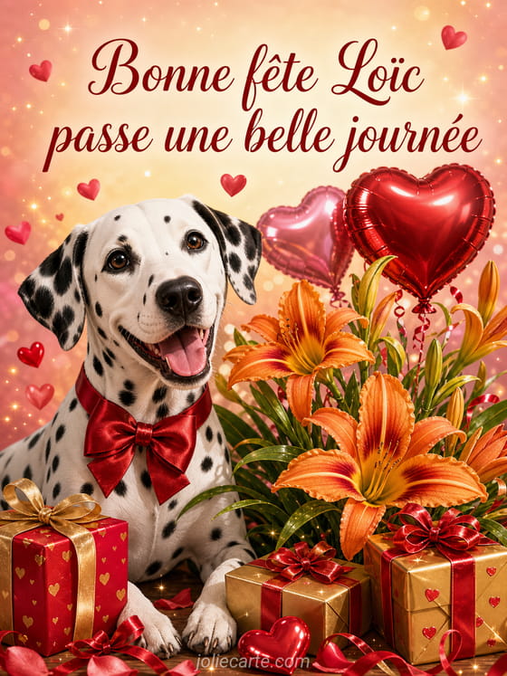 Carte bonne fête Loïc