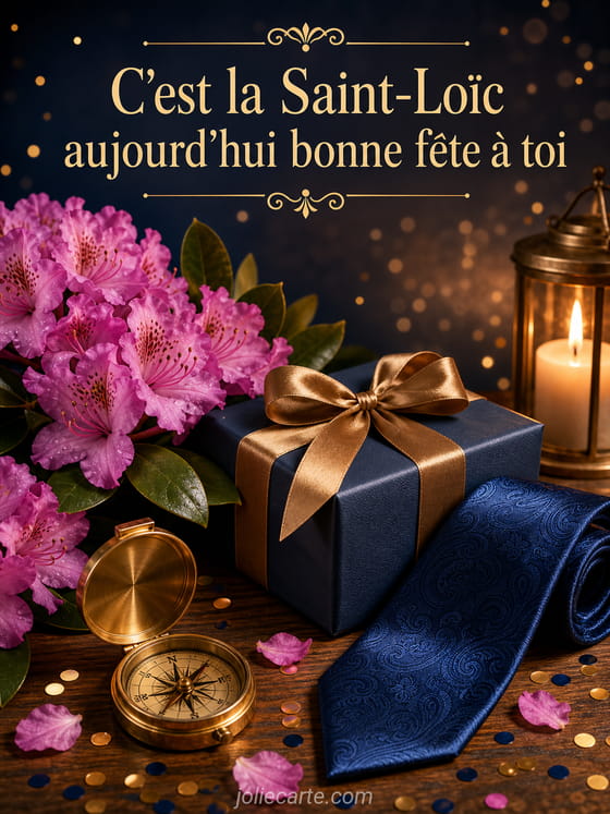 Carte bonne fête Loïc