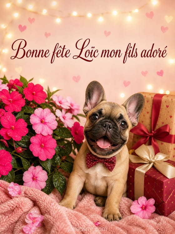 Carte bonne fête Loïc