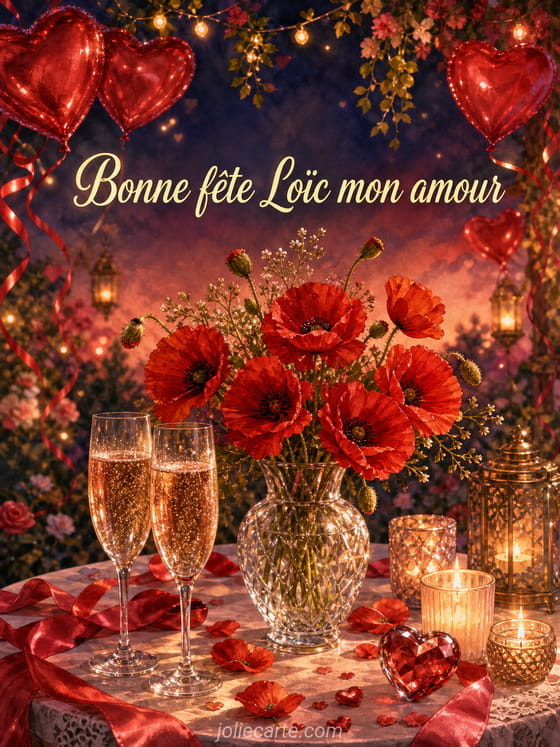 Carte bonne fête Loïc
