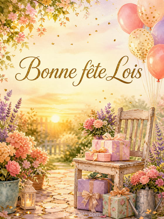 Carte bonne fĂȘte Lois