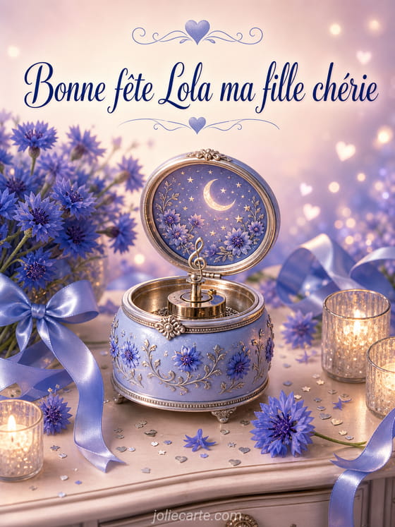 Carte bonne fête Lola