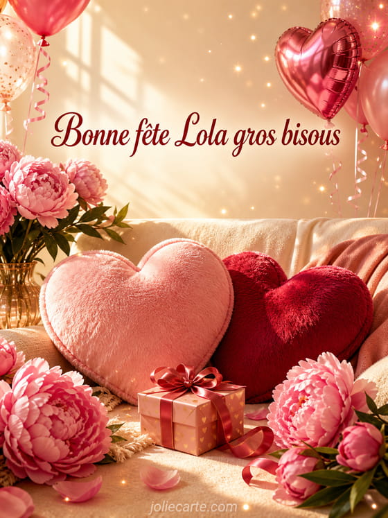 Carte bonne fête Lola