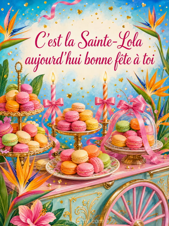 Carte bonne fête Lola