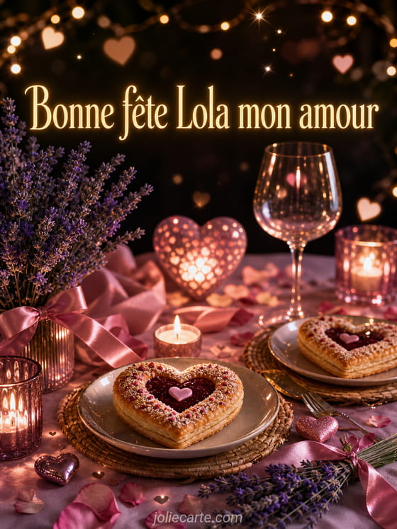 Carte bonne fête Lola