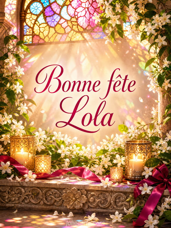 Carte bonne fête Lola