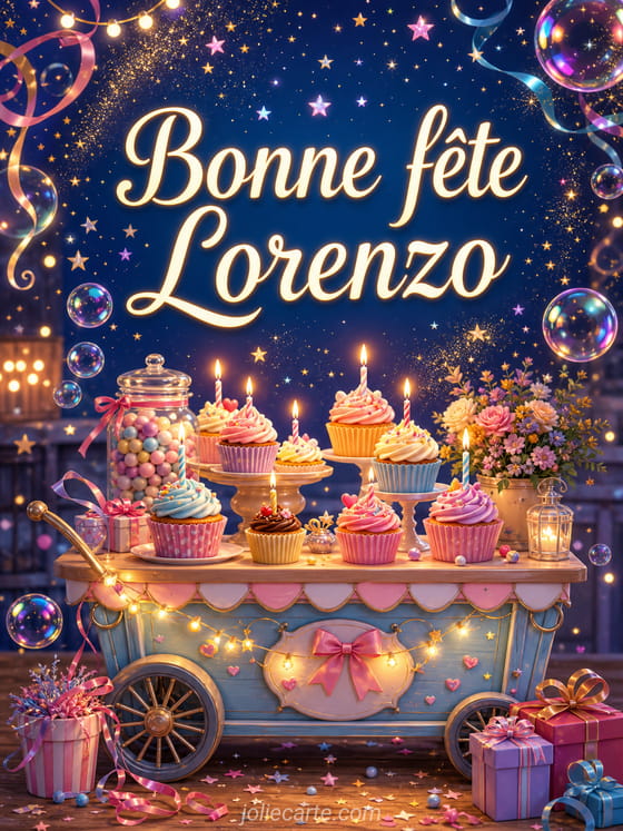 Carte bonne fête Lorenzo