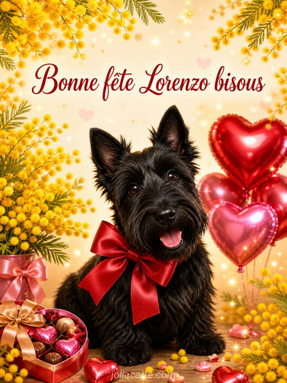 Carte bonne fête Lorenzo