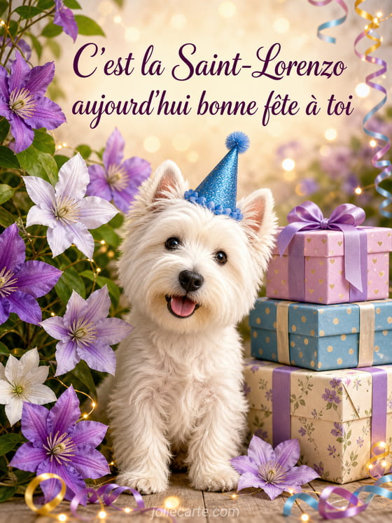 Carte bonne fête Lorenzo