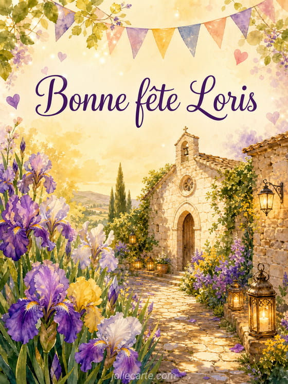 Carte bonne fête Loris