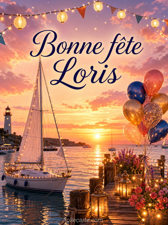 Carte bonne fête Loris