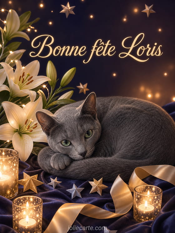Carte bonne fête Loris