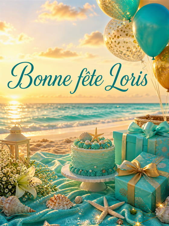 Carte bonne fête Loris