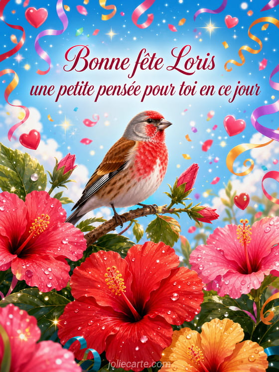 Carte bonne fête Loris