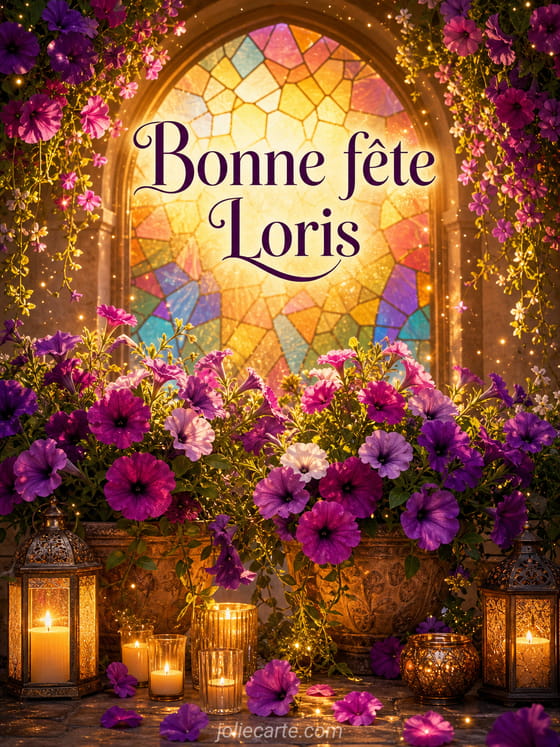 Carte bonne fête Loris