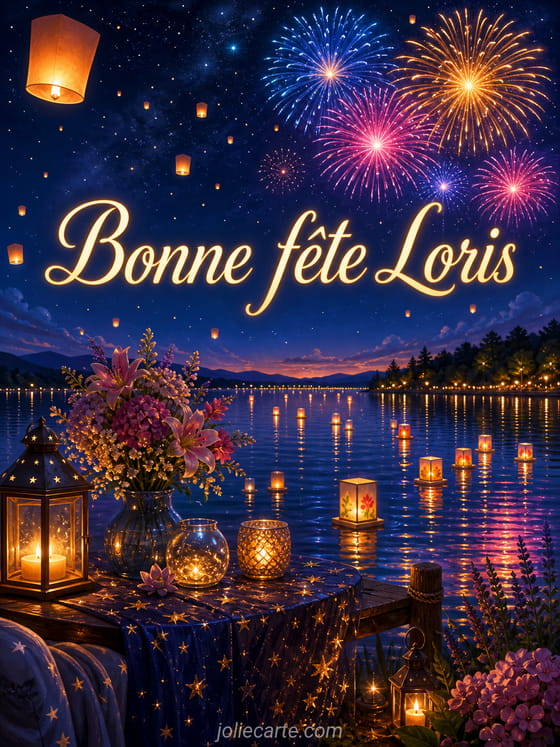Carte bonne fête Loris