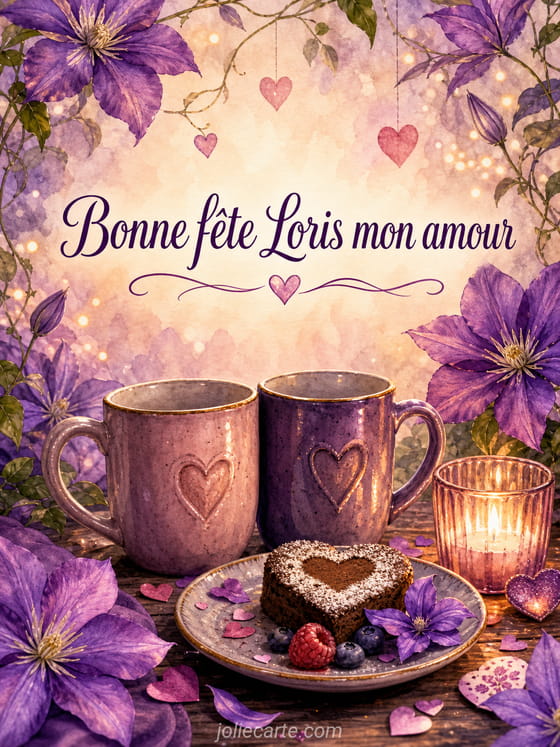 Carte bonne fête Loris