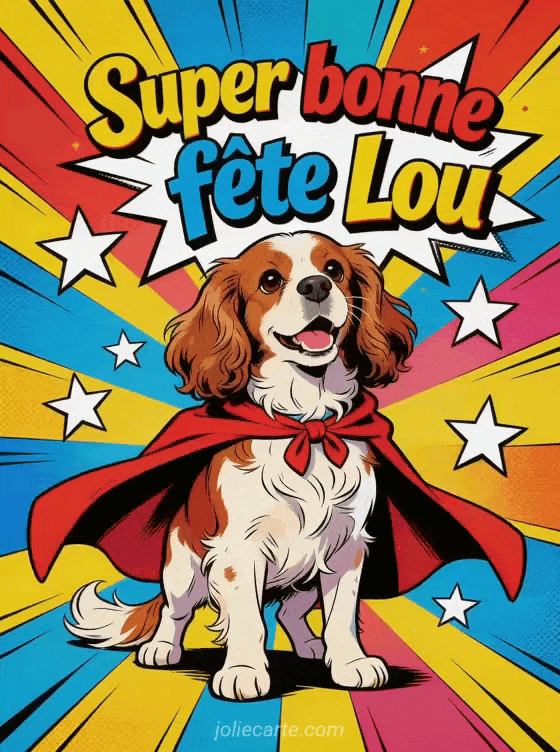 Bonne fête Lou - Lou gif bonne fete gratuit