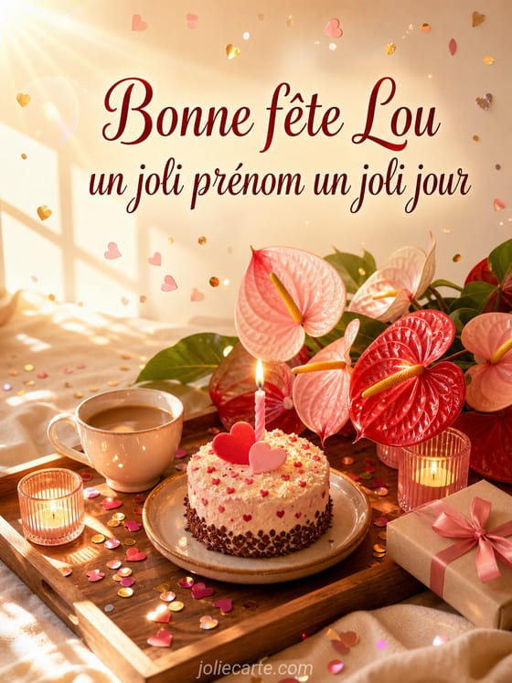 Carte bonne fĂȘte Lou