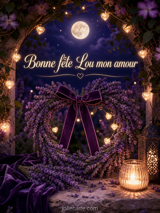 Carte bonne fĂȘte Lou