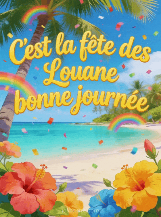 Bonne fête Louane - Bonne fete louane gif