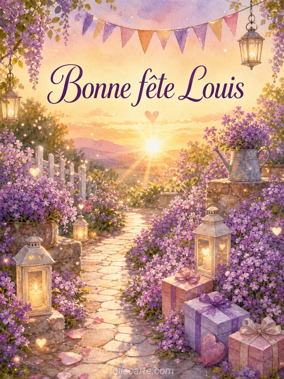 Carte bonne fĂȘte Louis