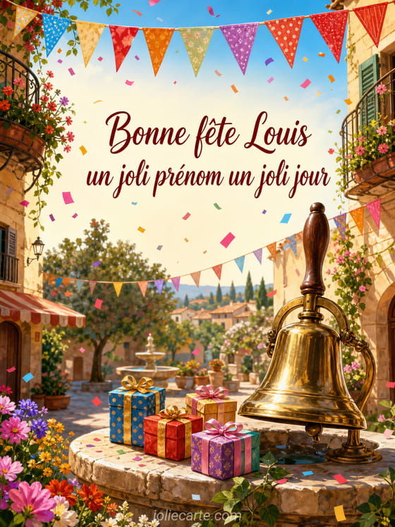 Carte bonne fĂȘte Louis