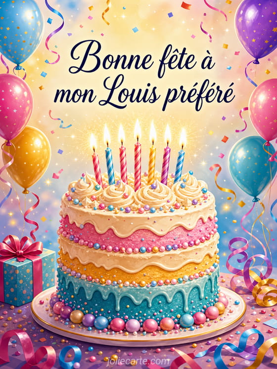 Carte bonne fĂȘte Louis
