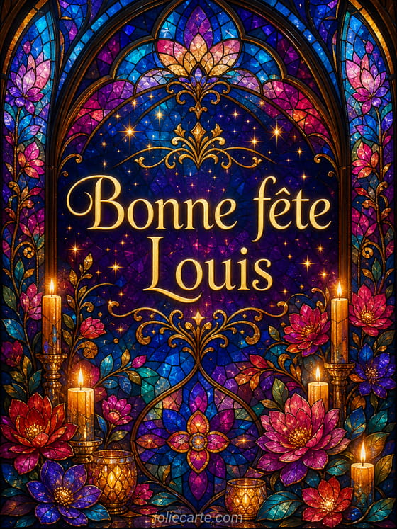 Carte bonne fĂȘte Louis