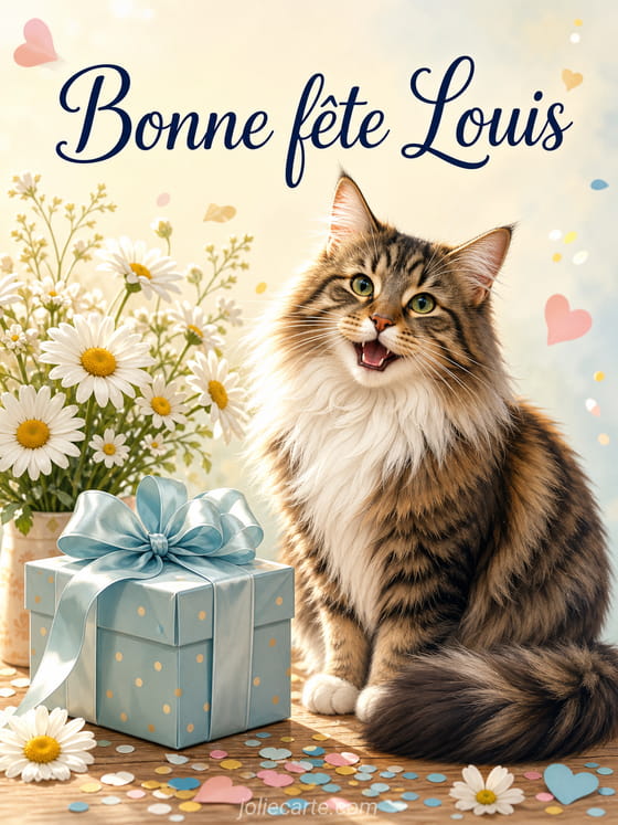 Carte bonne fĂȘte Louis