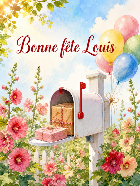 Carte bonne fĂȘte Louis