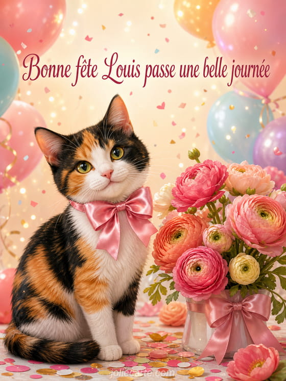 Carte bonne fĂȘte Louis