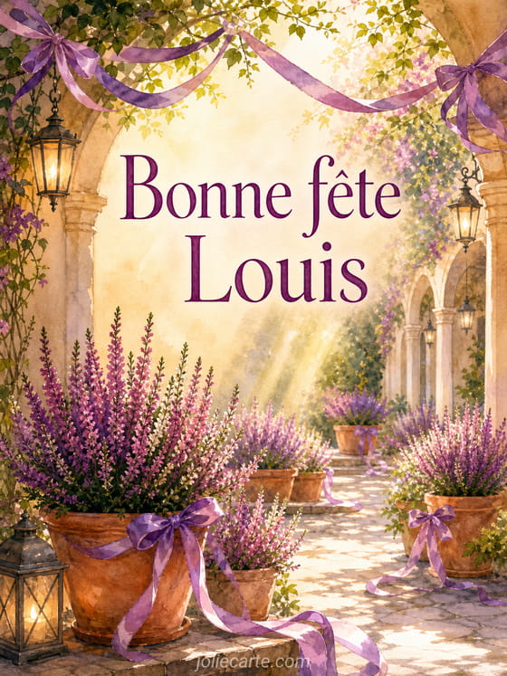 Carte bonne fĂȘte Louis
