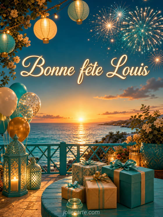 Carte bonne fĂȘte Louis