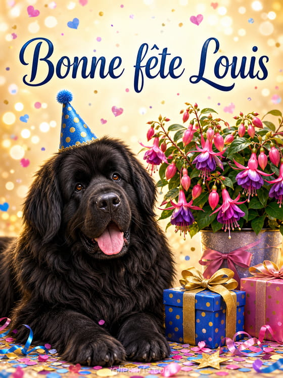 Carte bonne fĂȘte Louis