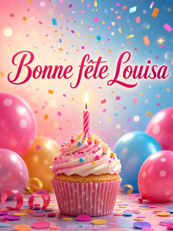 Carte bonne fĂȘte Louisa