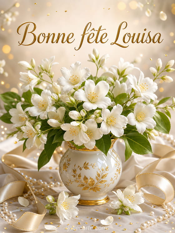 Carte bonne fĂȘte Louisa