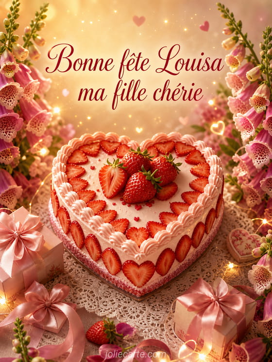 Carte bonne fĂȘte Louisa