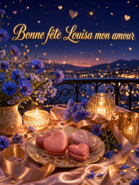 Carte bonne fĂȘte Louisa