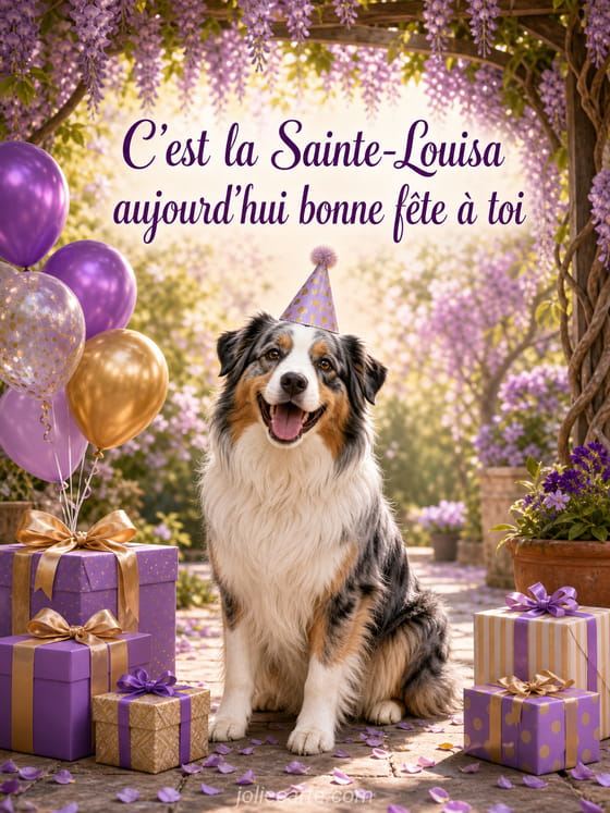 Carte bonne fĂȘte Louisa