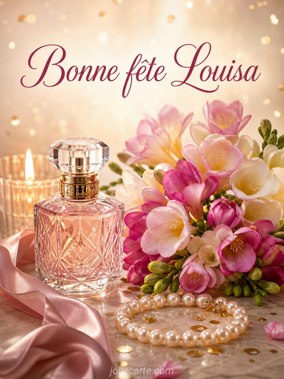 Carte bonne fĂȘte Louisa
